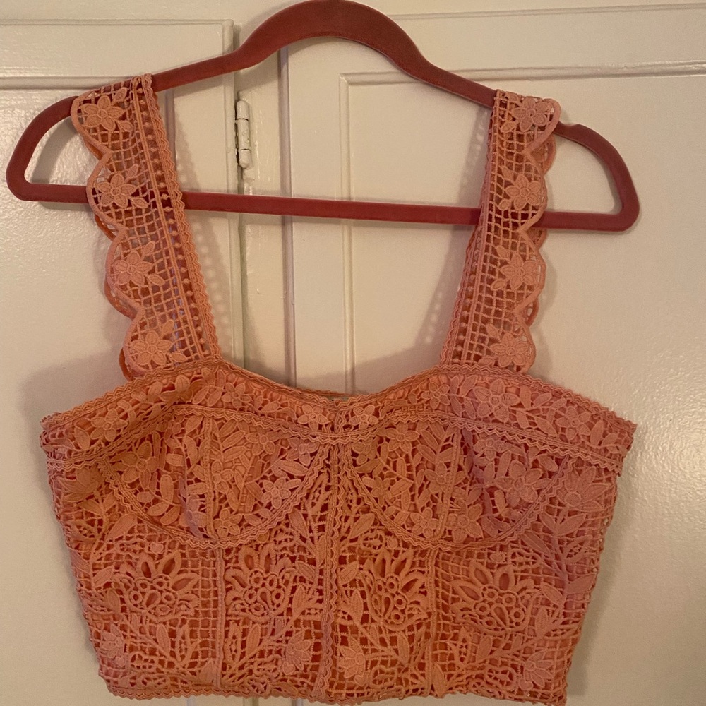 FARM Rio Guipire Sleeveless Corset
Top